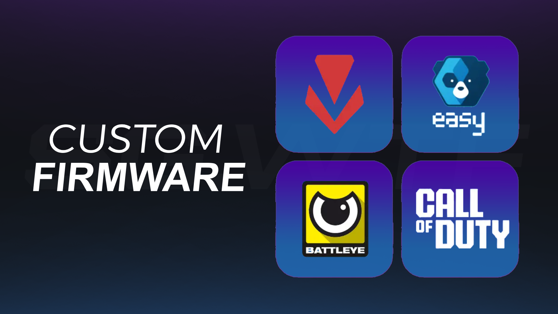 1:1 Custom FW - VGK/EAC/BE/COD